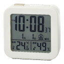 クレファー(CREPHA) プラスデコ センサー付き 電波デジタルクロック IAC5667IV アイボリー