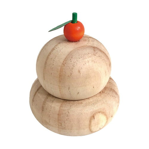 【正月用品】リードスタイル　木製鏡餅　中　LD−9460│キャラクターグッズ・地球儀・雑貨　季節小物のサムネイル