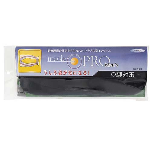 村井　インソールプロ（insole　PRO)　O脚対策　メンズ　L　ブラック
