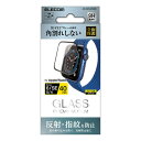 エレコム（ELECOM）　AppleWatchSE、Series6（40mm）　ガラスフィルムフレーム付／反射防止　AW-20SFLGFRMBK　ブラック│スマホアクセサリー・携帯アクセサリー　液晶保護フィルム