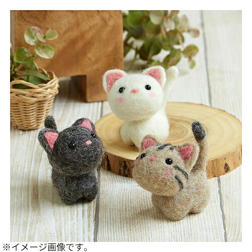 ハンズ(HANDS)楽天市場店のハマナカ　まるとしかくからつくるマスコット　小さなお友達　ねこたち　H441-483｜アングル2