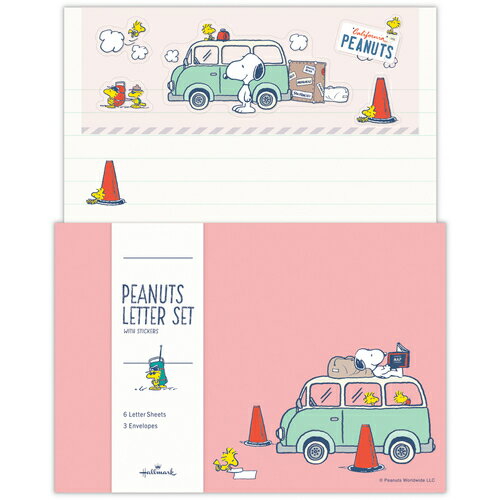 ホールマーク（Hallmark）　レターセット　スヌーピー　Let’s　have　a　HAPPY　OU...