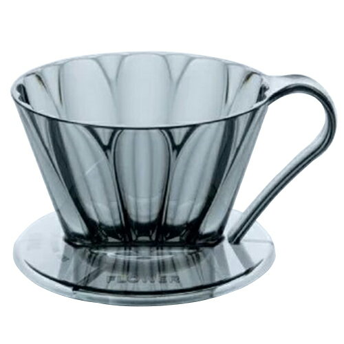 カフェック（CAFEC）　フラワードリッパーオーバル　OVAL101　クリアブラック　1〜2杯用