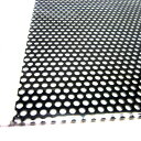 アルミパンチング板 丸型 A‐12 200×300×0.5mm ブラック