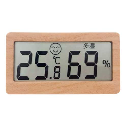 クレセル　デジタル時計付き温湿度計　CR-2300J