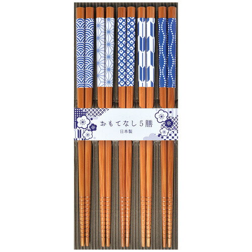詳細説明【特長】・日本の伝統的な紋様柄を揃えた客用箸です。・箸先はすべり止め加工を施しています。&nbsp;商品仕様（スペック）サイズ（約）：［箸］長22.5cm素材：［箸］天然木、アクリル塗装涼しげな色合いの伝統紋様の客用箸