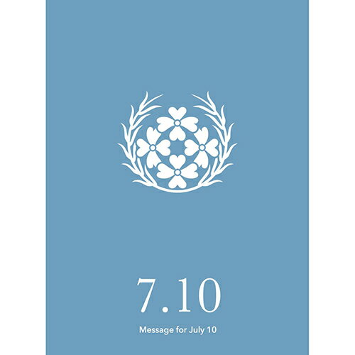 草紙堂　花結びメッセージカード　7月10日