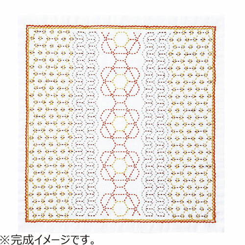オリムパス　刺し子の花ふきんキット　ハニカム　SK-430