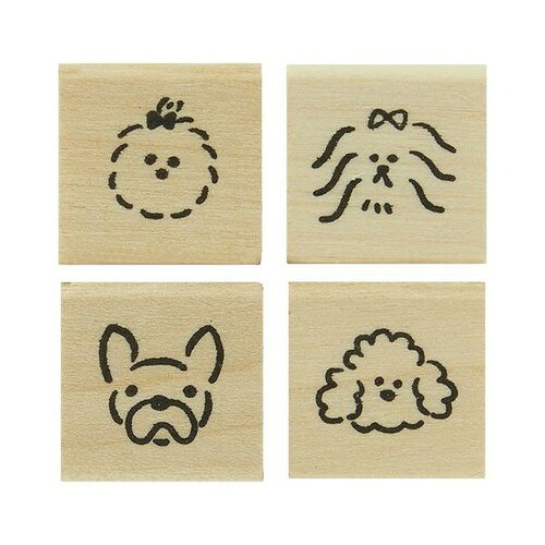 こどものかお ＃手帳はんこ部 0409−026 犬のお顔