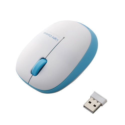 エレコム ワイヤレスBlueLEDマウス M−BL20DB ブルー│オフィス用品 マウス マウスパッド