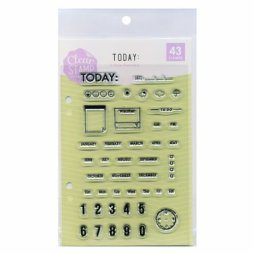 こどものかお　クリアスタンプ　T　トゥデイ│スタンプのサムネイル