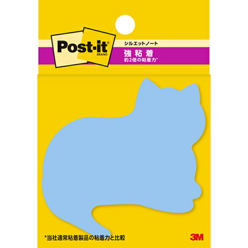 詳細説明【特長】・貼ってはがせるポストイットふせんの、形をかたどったシリーズです。・粘着力が約2倍の強粘着タイプです。(当社通常粘着製品比）・ネコの形をしているので、ちょっとしたメモを可愛く残すことができます。・メモだけでなくアイディア出しなど幅広い用途でお使いいただけます。・くっつきにくかった場所にもしっかり貼ることができます。・パソコンや電話、キャビネットなどの樹脂面や垂直面など、今まではがれやすかった場所にもしっかり貼れます。・繰り返し貼ったりはがしたりできます。商品仕様（スペック）カラー：ブルー、水色、黄色本体サイズ（約）：縦69×横69mm枚数：30枚×3色しっかり貼れる