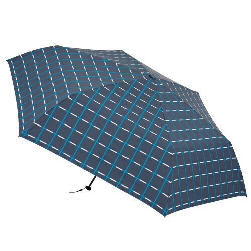 hands＋　超軽量一級遮光折りたたみ傘　60cm　ターコイズチェック│レインウェア・雨具　折り畳み傘のサムネイル