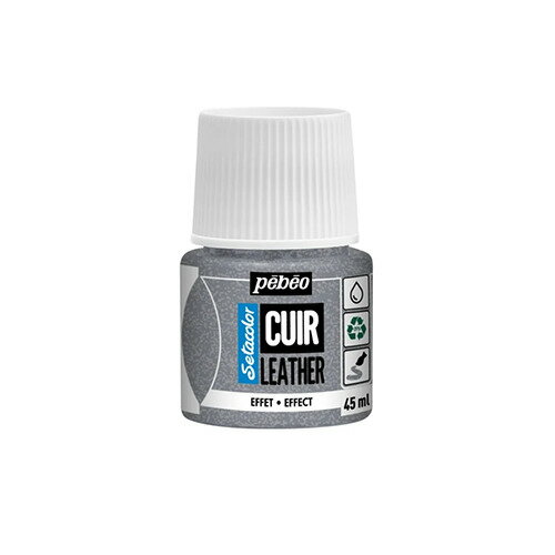 ペベオ（Pebeo）　セタカラーレザー　36　グリッターシルバー