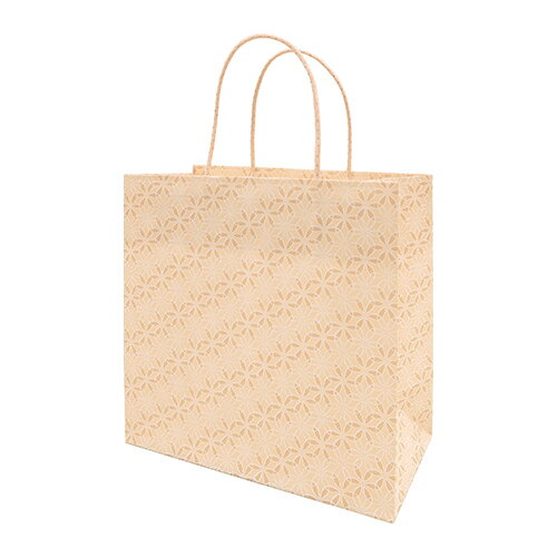 インディゴ　PC606　手提袋　M　輪違い麻の葉　薄茶