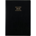 【2026年1月始まり】 高橋書店 デスクダイアリー A5 ウィークリーレフト 67 黒 月曜始まり
