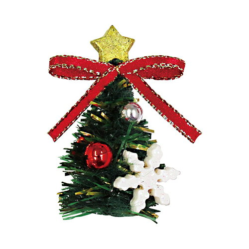 【クリスマス】 インディゴ XR817 オーナメントブローチ ミニツリー