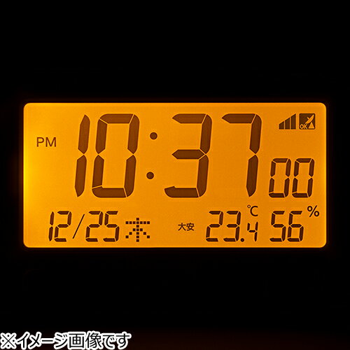 リズム 電波めざまし時計 8RZ234SR04 青 [2]