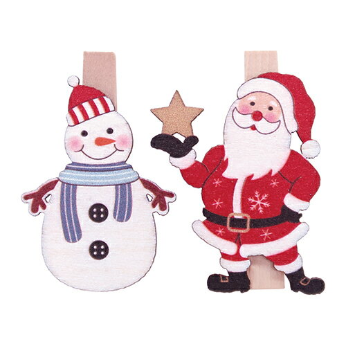 【クリスマス】　インディゴ　XR047　オーナメントクリップ　スターサンタ