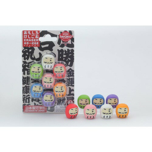 イワコー　ブリスターパック消しゴム　カラーだるま　ER−BRI030
