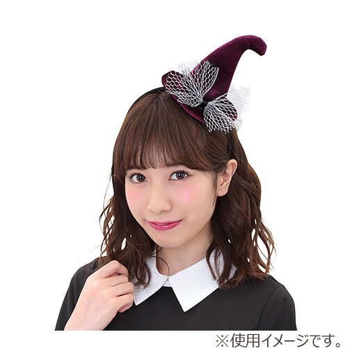 【ハロウィーン】　クリアストーン　ロイヤルウィッチカチューシャ　パープル