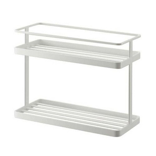 詳細説明【特長】・上段、下段の2段に置けるので、高さや種類などで分けて収納できます。・調味料やマグカップ、グラスをすっきり収納できます。・取り外し可能な滑り止め付き。商品仕様（スペック）カラー：ホワイト本体サイズ（約）：幅28×奥行12×高さ21cm下段と上段の間（約）：15cm上段の柵の高さ（約）：5cm重量：1,2kg棚の内側の長さ（約）：11.4cm耐荷重：3kg（各棚）素材：スチール（粉体塗装、ユニクロメッキ）付属品：クッション（滑り止め用）4個生産国：中国使い易く、どんなシーンにも合わせやすいキッチンシリーズ！