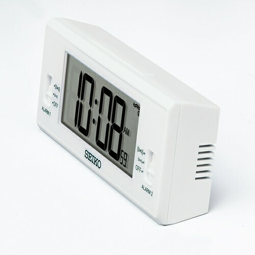 セイコー(SEIKO) コンパクトデジタル電波クロック SQ321W ホワイト [2]