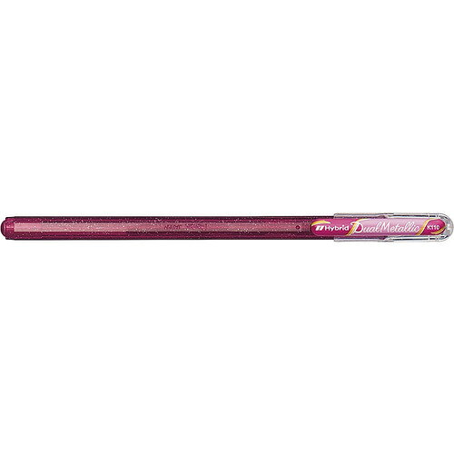 樂天商城 - ぺんてる（Pentel）　デュアルメタリック　1.0mm　K110-DP　ピンク＋メタリックピンク