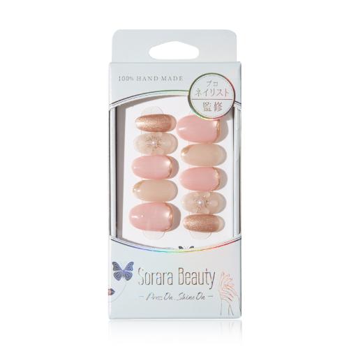Rakuten - ソララビューティー（Sorara　Beauty）　ネイルチップ　SS10　ブラッシュフルールシャイン