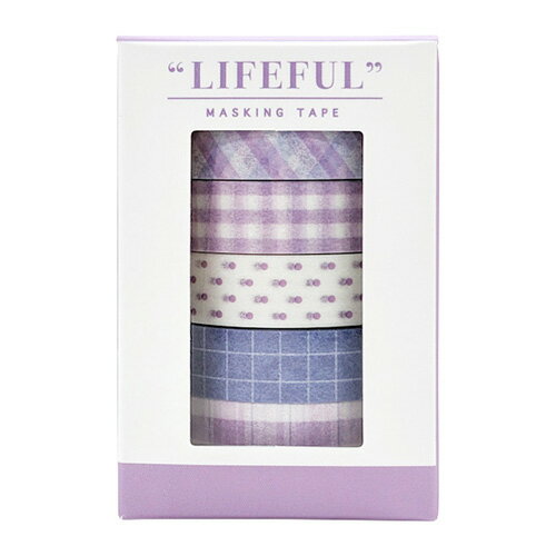 マインドウェイブ ライフフル マスキングテープ ボックスセット 95177 purple life