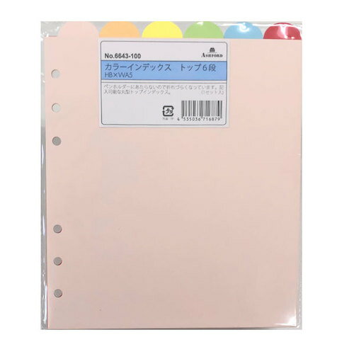 アシュフォード　HB×WA5サイズ　カラーインデックスT6　6643−100