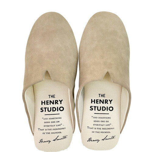 ドロワープラス（DRAWER　PLUS）　PU　ピエーデスリム型スリッパ　M　グレージュ