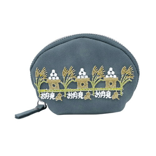 近沢レース店　キーリングポーチ　お月見うさぎのサムネイル