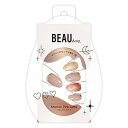 ビューティーアベニュー(BEAUTY AVENUE) 生ジェルネイルシール マロンピンクラテ 24枚入