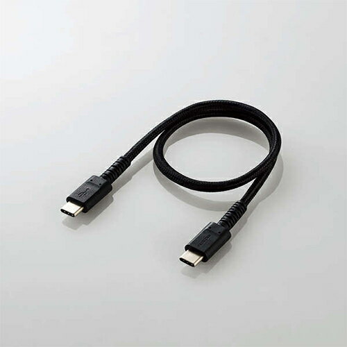 エレコム（ELECOM）　USB2.0ケーブル（C-C、USB　PD対応、高耐久）　0.3m　MPA-CCS03PNBK　ブラック