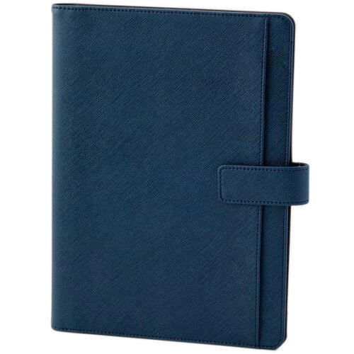 レイメイ藤井　ベルト付マルチカバーノート　B5サイズ　CN255　ネイビー