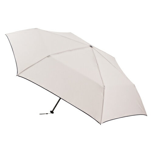 hands＋　超軽量簡単開閉折りたたみ傘　60cm　ベージュ│傘・レインウェア・雨具　折りたたみ傘