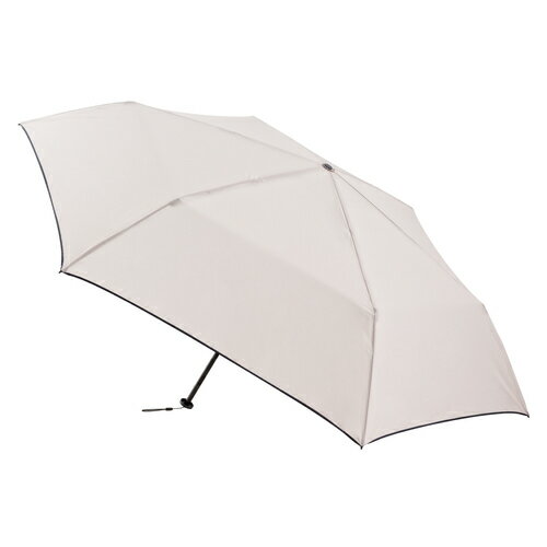 hands＋　超軽量簡単開閉折りたたみ傘　60cm　ベージュ│傘・レインウェア・雨具　折りたたみ傘のサムネイル