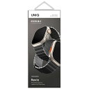 ユニーク(UNIQ) Revix Reversible Magnetic Leather&Silicone Strap AppleWatch 42/44/45/49mm チャコール/アッシュグレー
