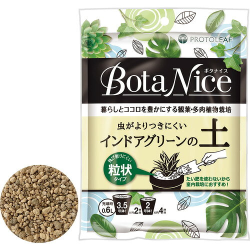 プロトリーフ（PROTOLEAF）　ボタナイス（BotaNice）　インドアグリーンの土　0.6L