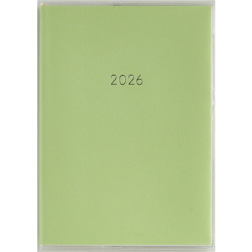 【2026年3月始まり】　高橋書店　ミアクレールコケット4　A6　マンスリーブロック　938　グリーン　月曜始まり