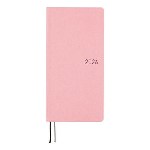 【2026年1月始まり】　ほぼ日　weeks　カラーズ　B6スリム　ウィークリーレフト　ストロベリーミルク　月曜始まりのサムネイル