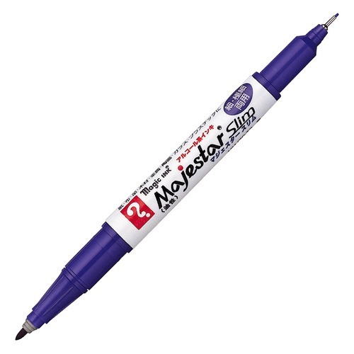 寺西　マジェスタースリム単色紫　MMJ70−T8│マーカー・サインペン・蛍光ペン　油性マーカー