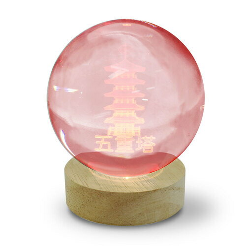 日本トラストテクノロジー（JTT）　3Dクリスタルボールライト　JAPAN　3Dアート　CRYBALL-GOJU-RGBR　..