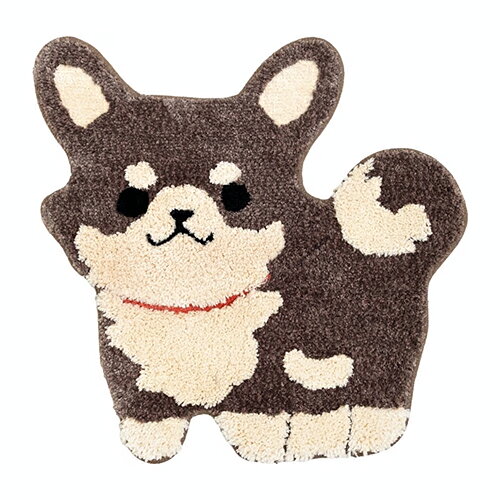 詳細説明※こちらの商品については、返品・交換を承っておりません。あらかじめご了承ください。【特長】・足元を楽しく、かわいくしてくれるミニサイズのラグです。・人懐っこい表情がチャームポイントなチワワは、毛色で毛足の長さを変えたり引き揃えを用いることで、立体感ともふもふ感を出しました。・部屋に置くことでほっと癒されるマットは、インテリアとしてはもちろん、洗濯可能なので玄関、トイレなど様々な面でお使いいただけます。・裏面すべり止め加工付き。商品仕様（スペック）カラー：ブラウン本体サイズ（約）：縦53×横54cm重量（約）：310g素材：ポリエステル100％洗濯可。玄関やトイレ、洗面マットとしても