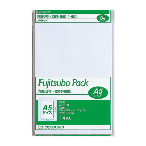 9 inches x 6.3 inches - マルアイ　藤壺クラフトパック　角6　80G　PK−6W　ホワイト　14枚入