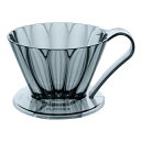 カフェック(CAFEC) フラワードリッパーオーバル OVAL102 クリアブラック 3〜5杯用(3)