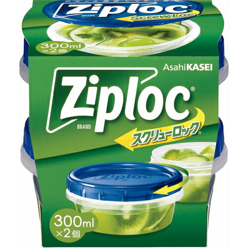 Rakuten - ジップロック（Ziploc）　スクリューロック　300mL　2個入