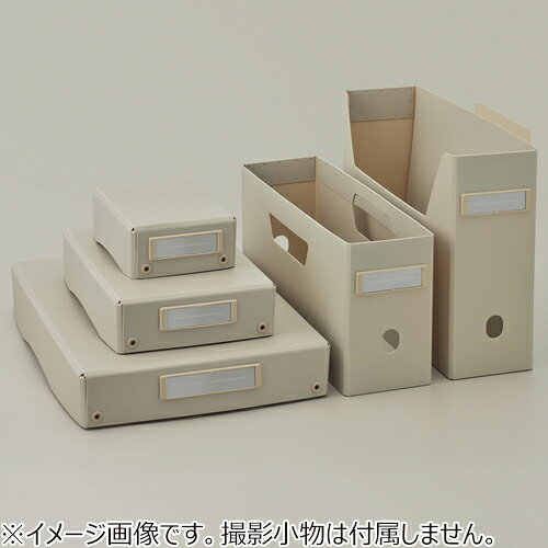 ハンズ(HANDS)楽天市場店のリヒトラブ（LIHIT　LAB.）　ボックスファイル　ロータイプ　F290−16　ベージュ｜アングル2