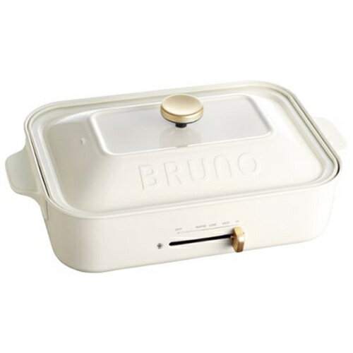 ブルーノ（BRUNO）　コンパクトホットプレート　ホワイト│フライパン・中華鍋　たこ焼き器・鉄板焼き
